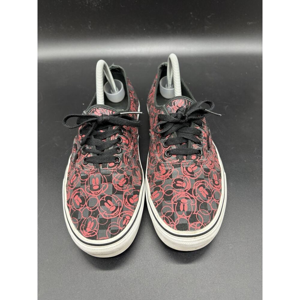 Vans x Disney Shoes Mickey Mouse Black Red All Over Heads Men Size 8 Women 9.5 - Picture 3 of 7